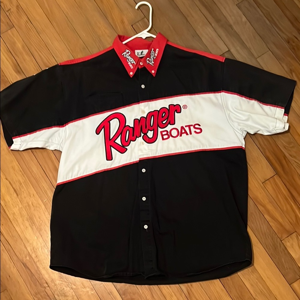 RANGER BOATS Men's Black and White Tournament Shirt